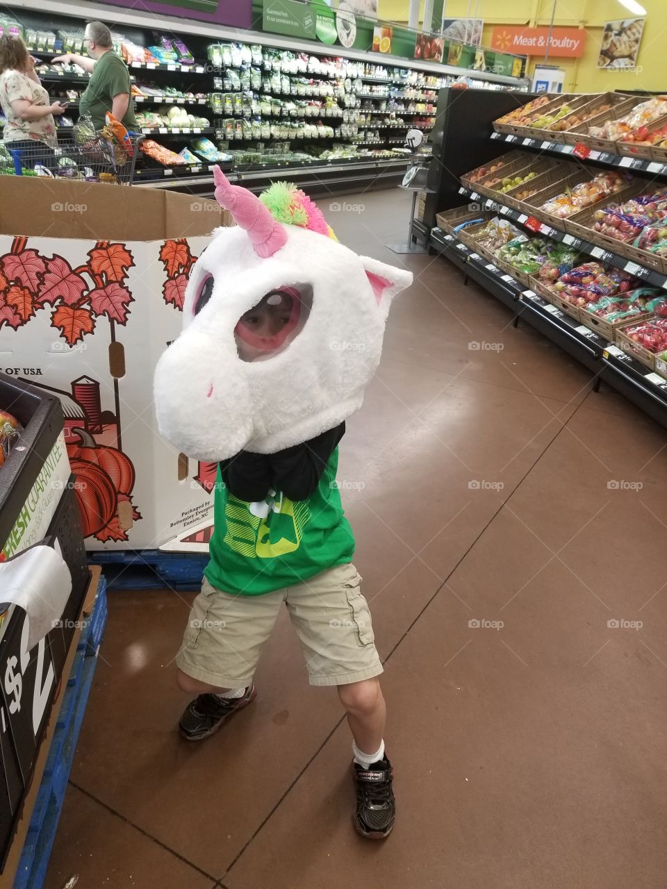 My Son in Unicorn Head