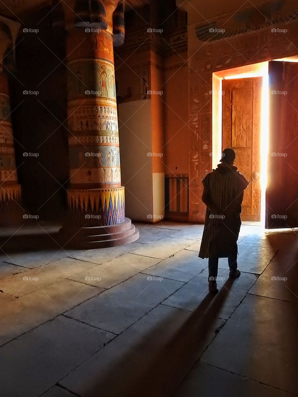 Walking through the light