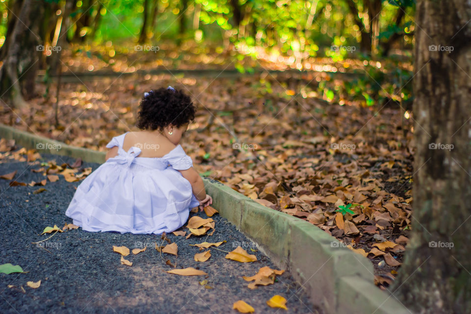 Child in the forest