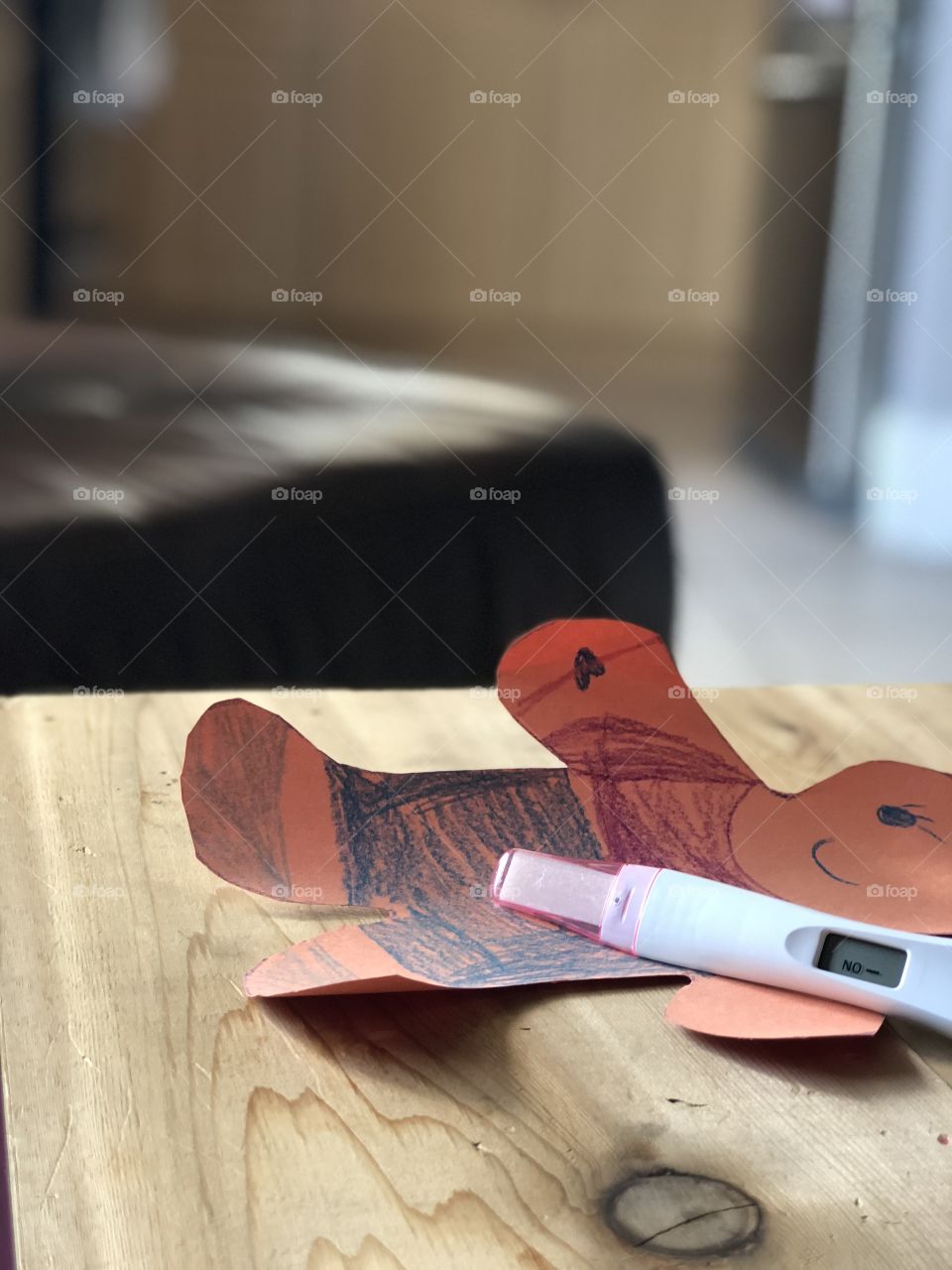 Not pregnant test result