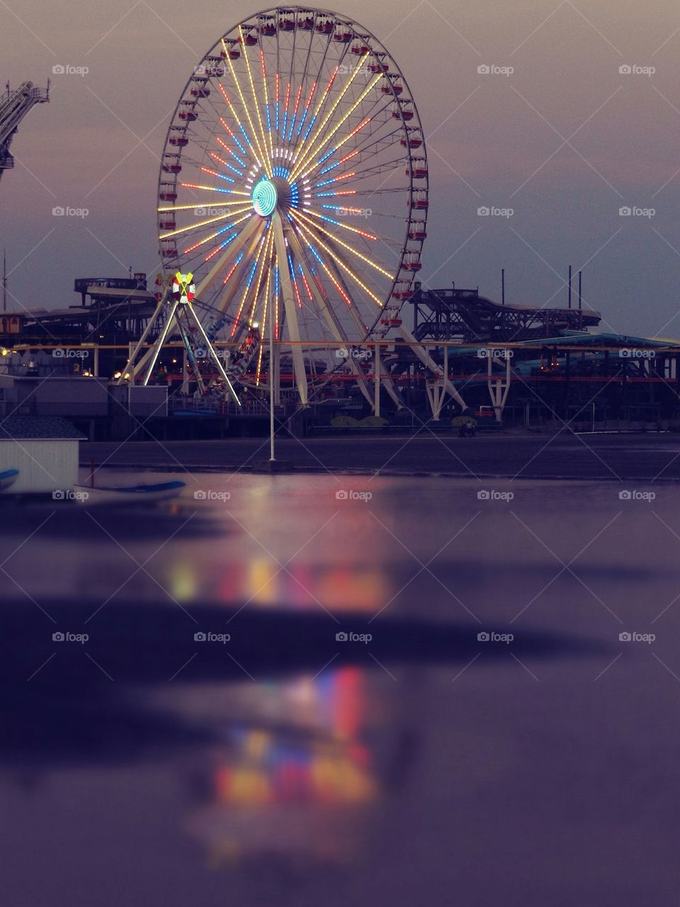 Ferris wheel at amusement park