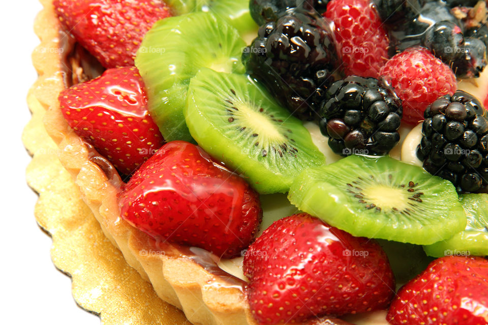 Cake with fruits 