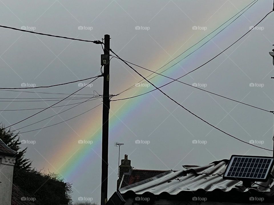 Amazing rainbow in Norfolk today !🌈