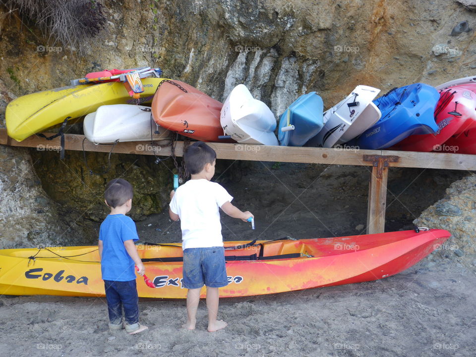 Recreation, Kayak, People, Child, Canoe