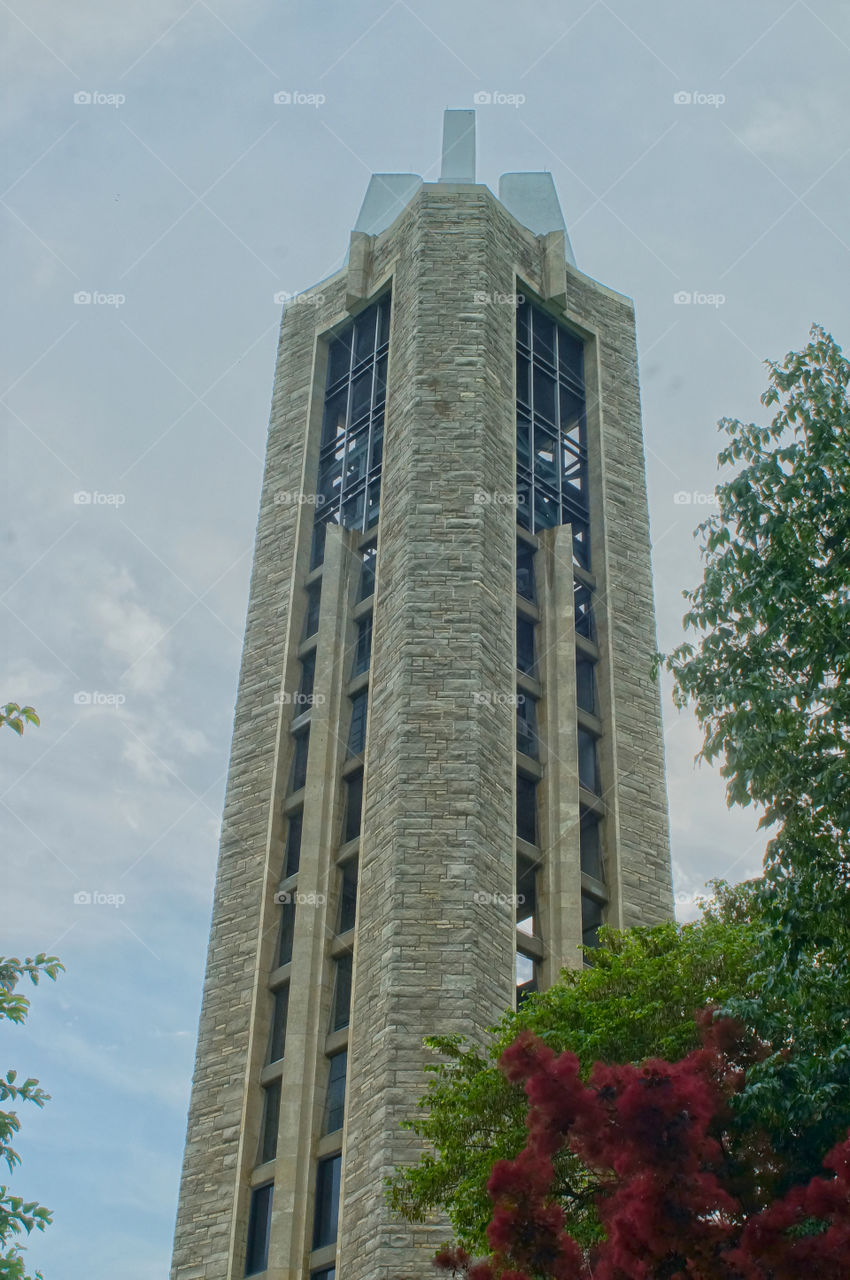 Camp ill HDR . Memorial campanile bell tower on KU campus