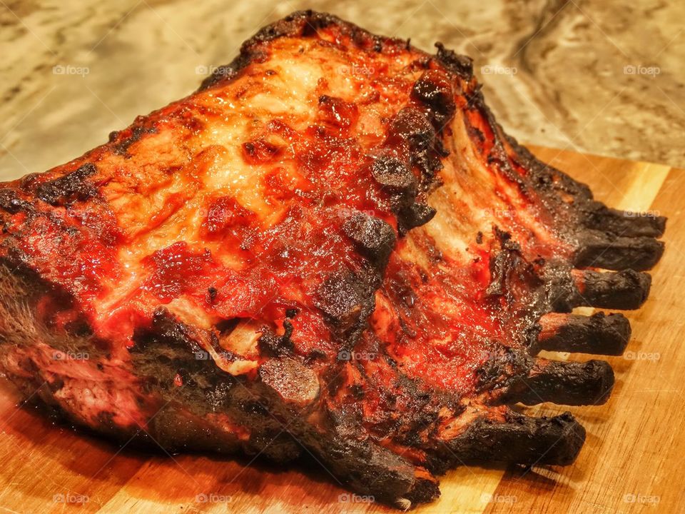 Barbecue Pork Ribs. Pork Babyback Ribs
