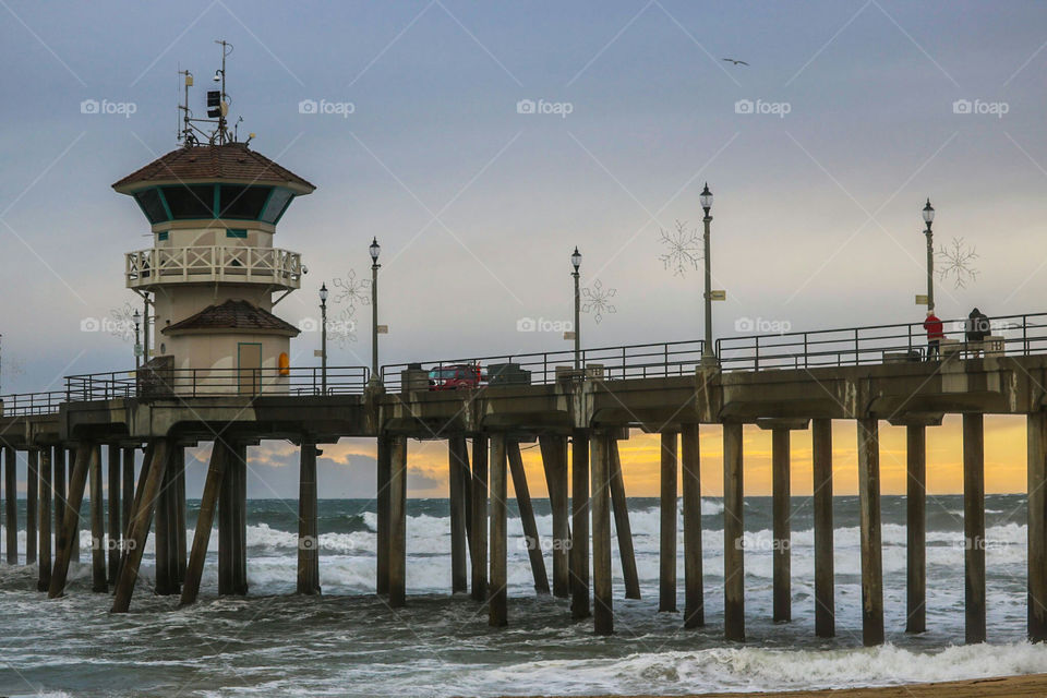 Sunsetting on a stormy day