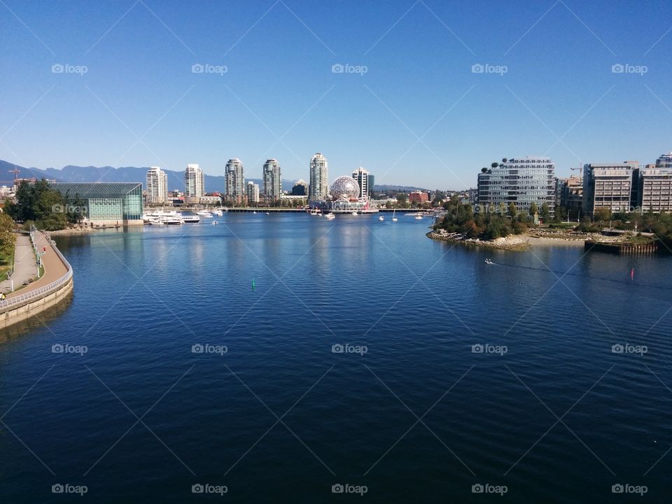 False Creek. I was walking over the Cambie street bridge in Vancouver and the view to the east was too good to pass up.
