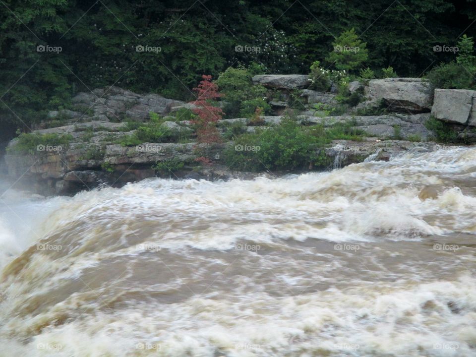 Ohio Pyle waterfall and rapids
