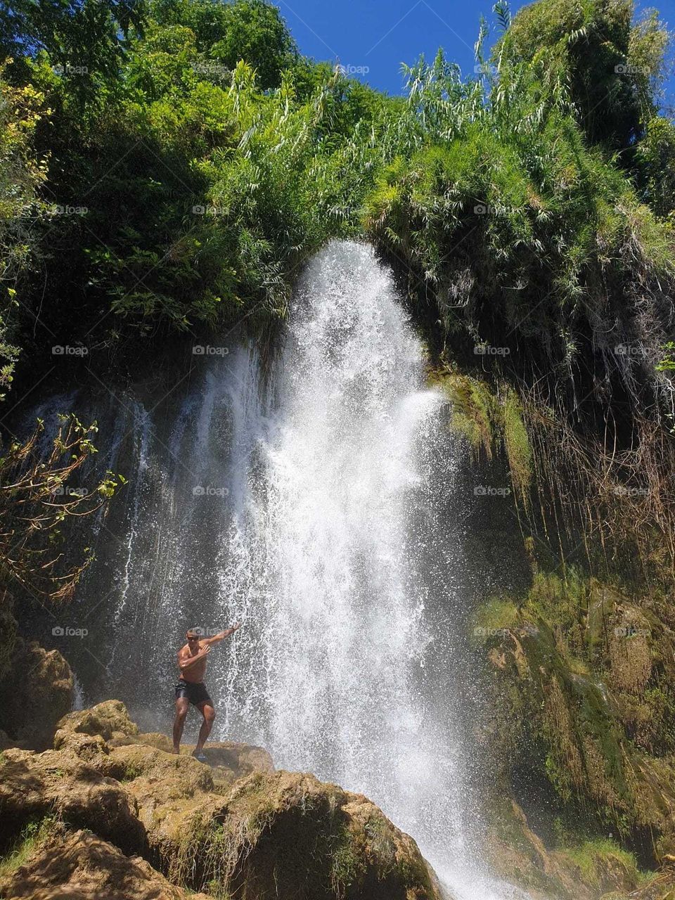 Waterfall#nature#greengrass#human