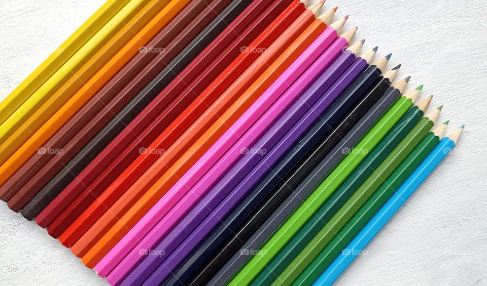 wooden colour pencils beautiful texture background