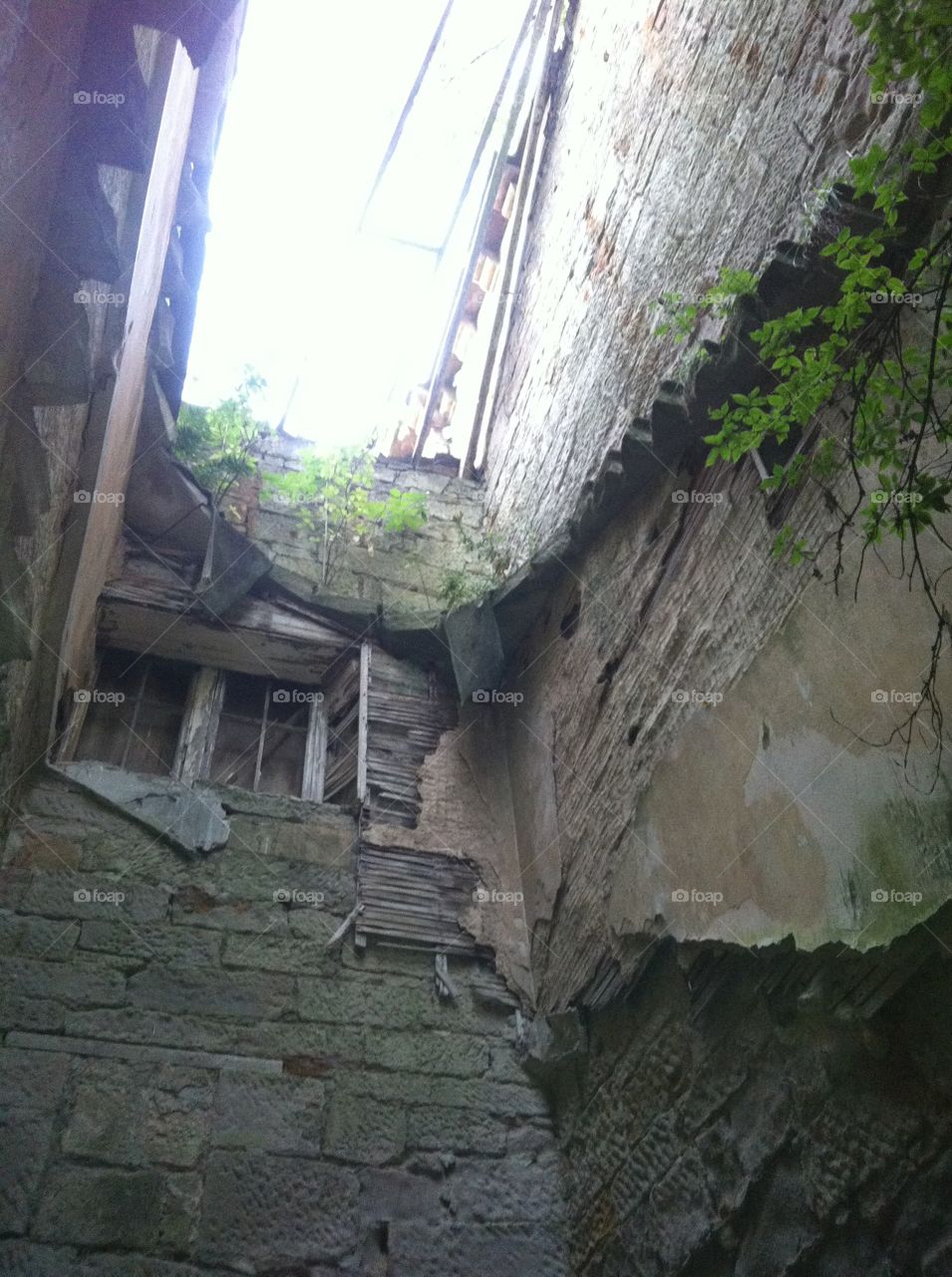 ruined buildings 