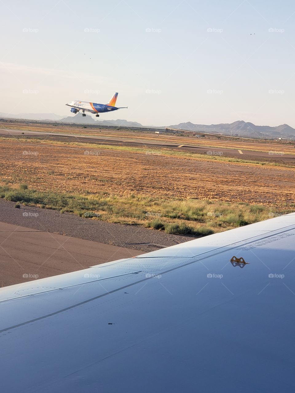 another plane landing