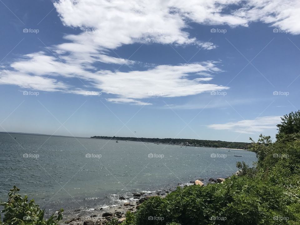 By the beach in Niantic, CT