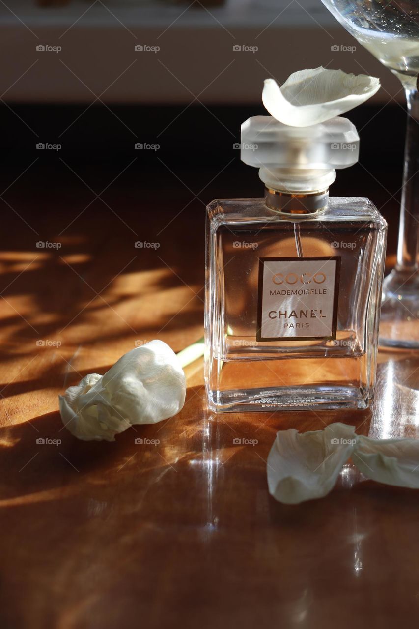 Mademoiselle by Coco Chanel in the rays of the sun