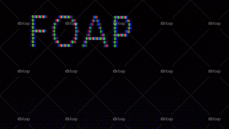 Foap name in pixels, square shaped pixels, colourful pixels, rectangle shaped pixels, Foap, Foap name