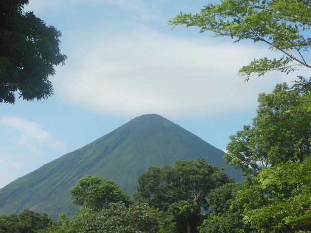 volcano in front