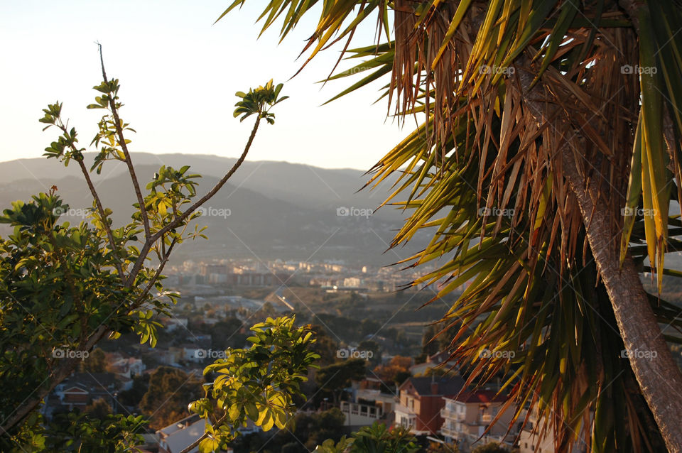 Landscape view of Barcelona 