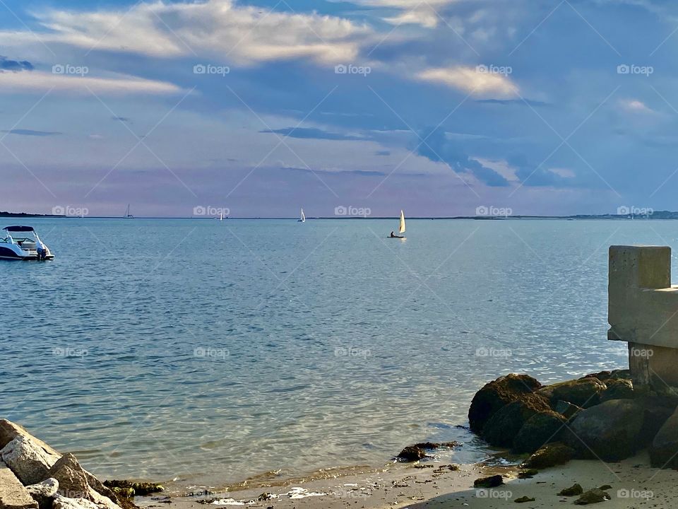 Late afternoon on Lewis Bay 