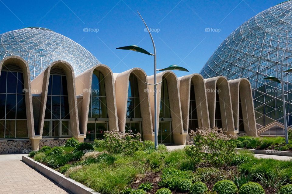 Architecture. Arches Fronting Domes