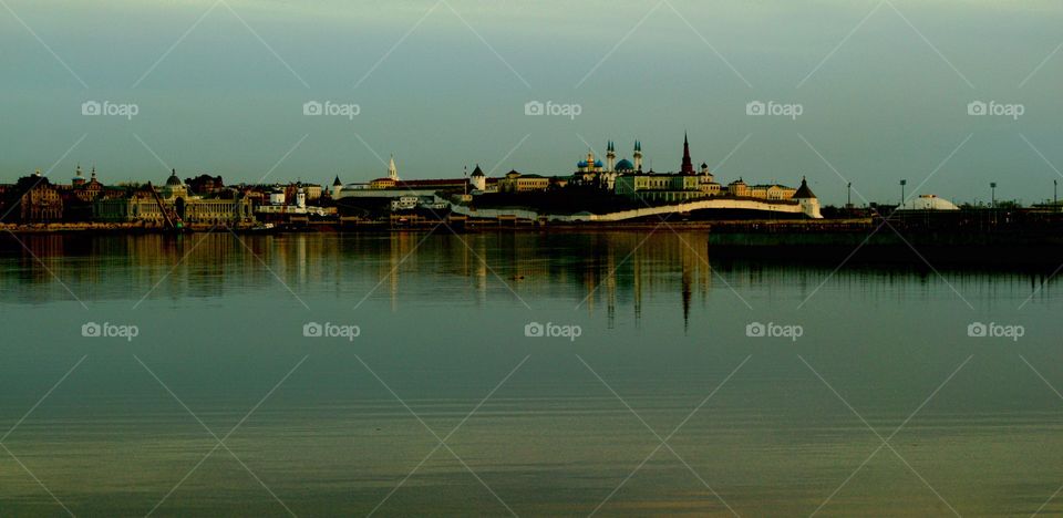 Kazan, Russia. Kazan kremlin and Kazanka river
