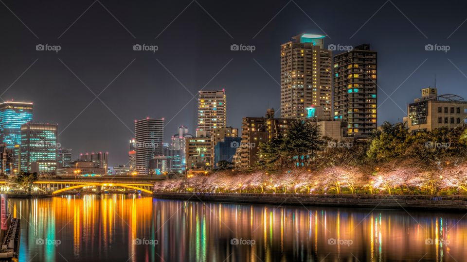 Osaka Night view