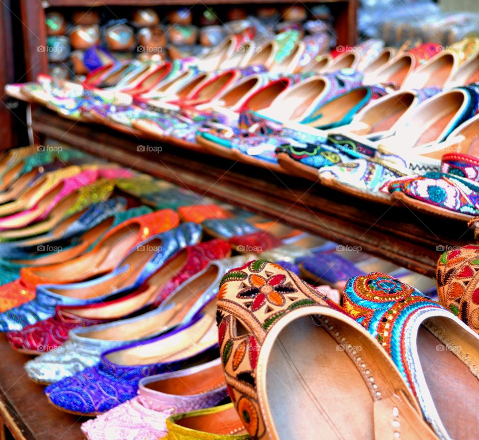 colourful shoes