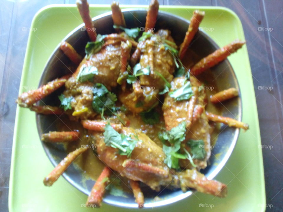 Tiger prawns cooked at home with My favorite spicy Indian style.