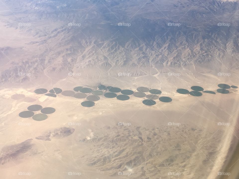Odd circles on the outskirts of Las Vegas Nevada 