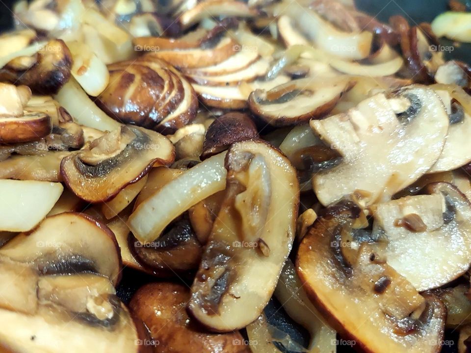 Mushrooms and Onions