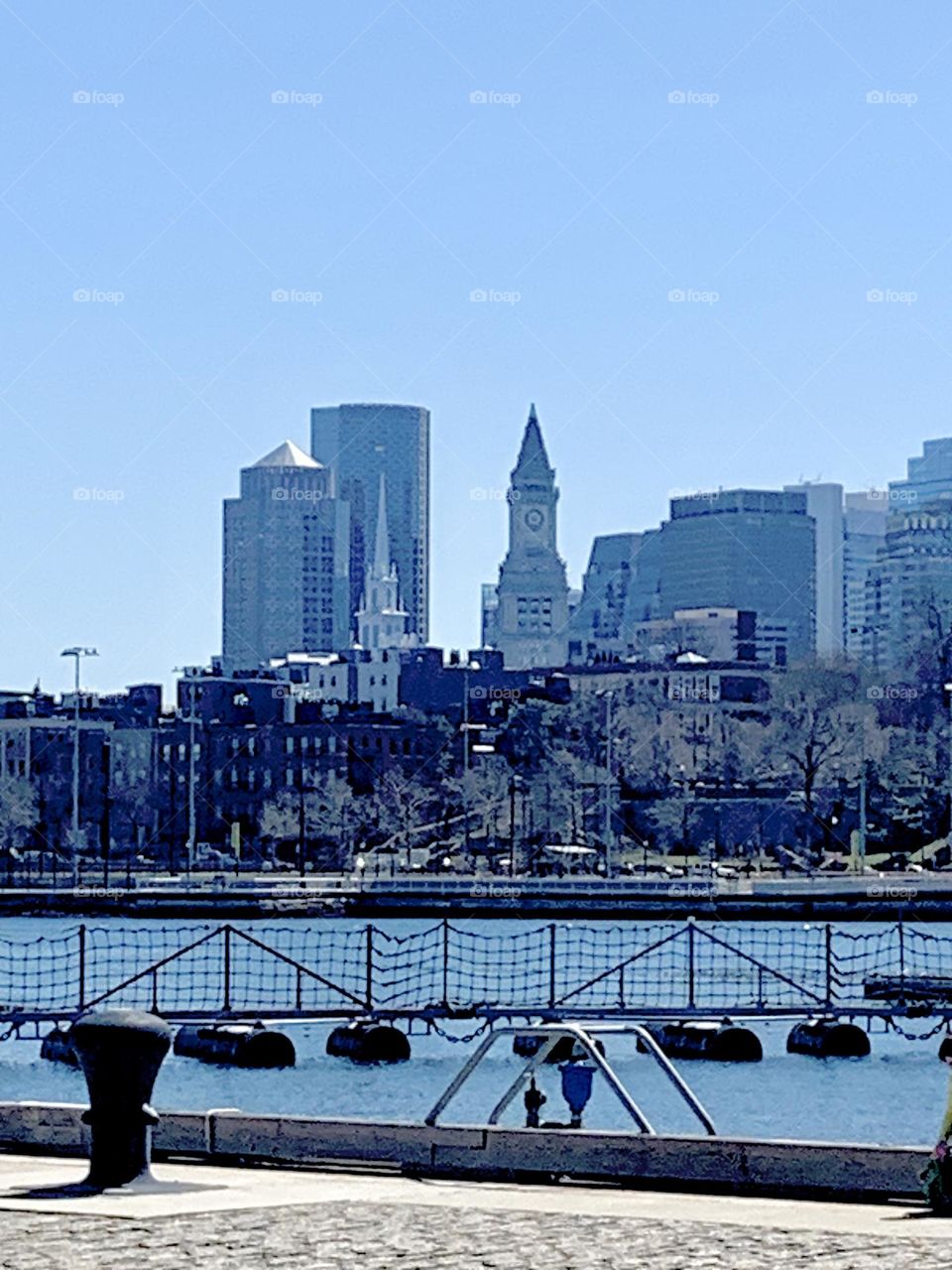 North end Boston across the river 