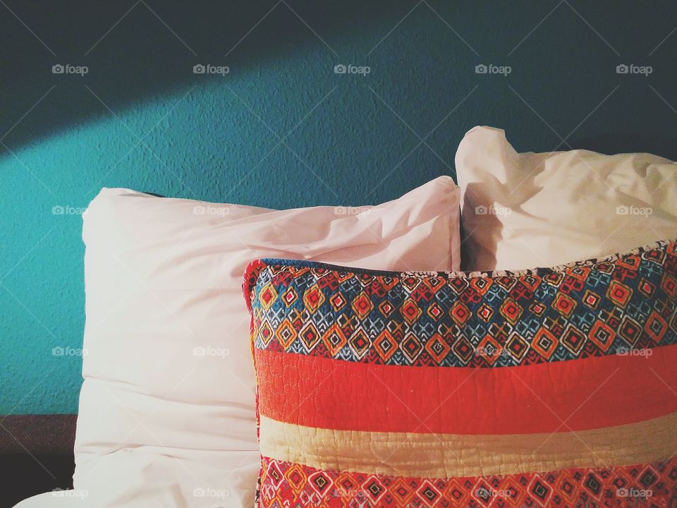 Bedroom, Bed, Pillow, People, Wear