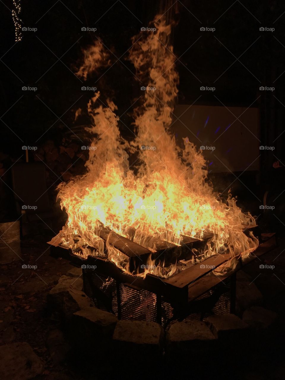 Pallet fire 