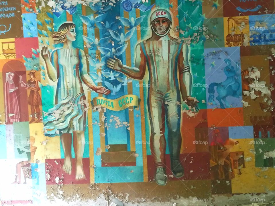 Laika and astronaut - Chernobyl