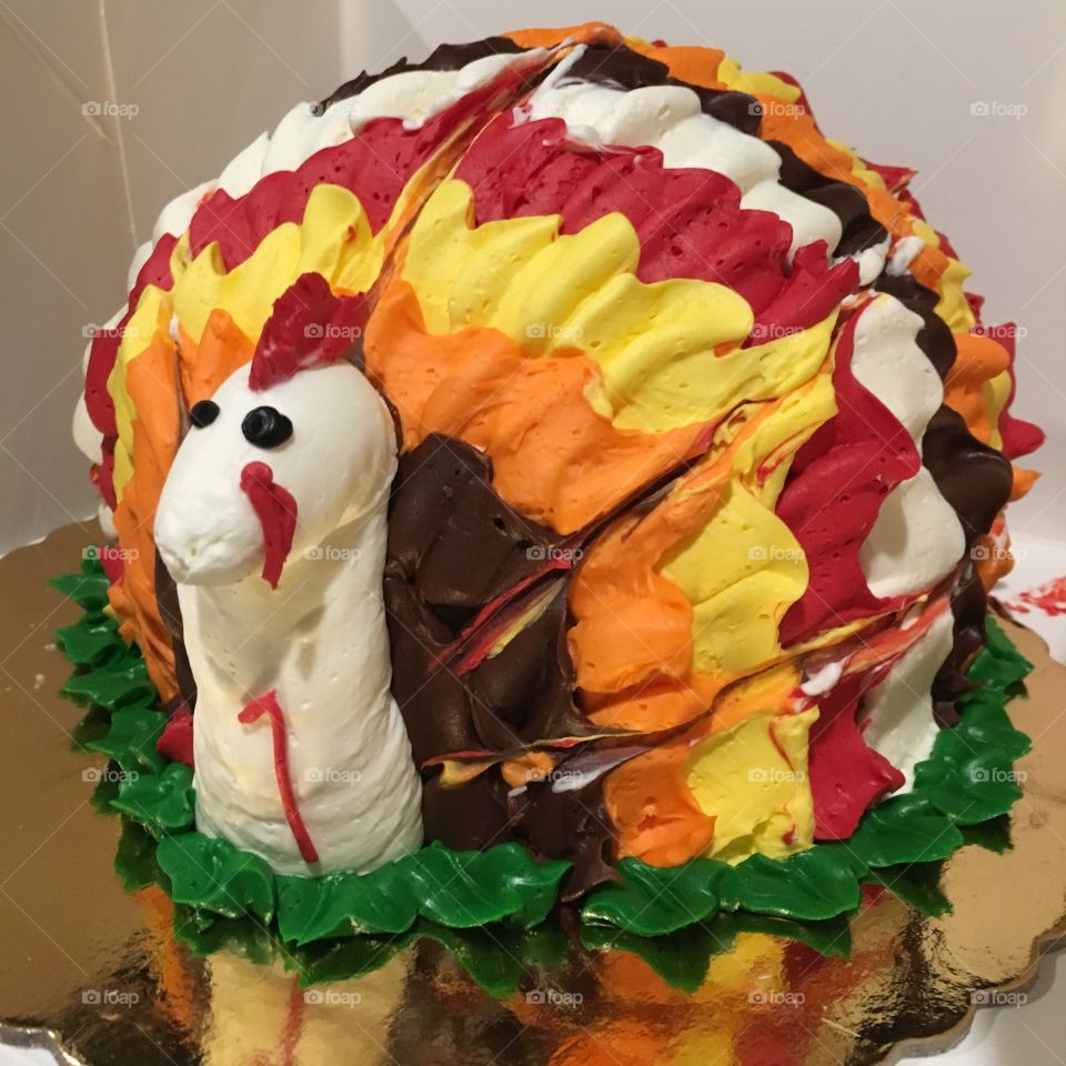 Thanksgiving turkey cake by Cake Boss