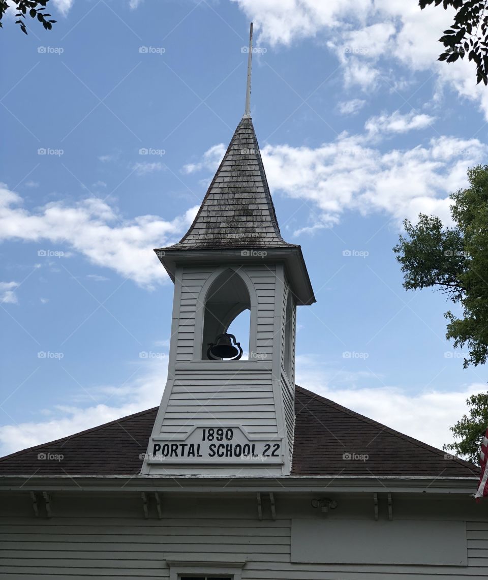 Portal School 22 (also known as Hatchet House) down in Papillion, NE as a historic landmark. Picture taken on 7/25/18