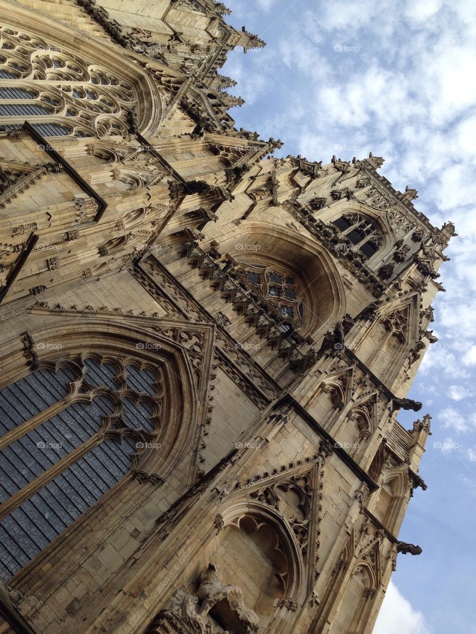 Low angle view of York Minster