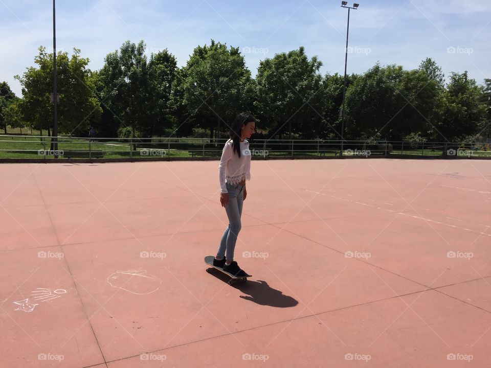 Woman skater