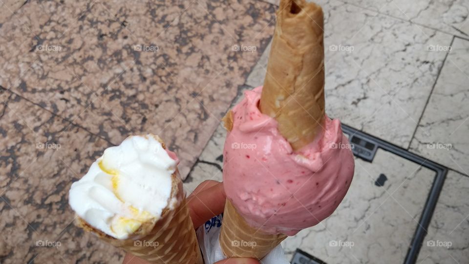 ice cream in Verona city