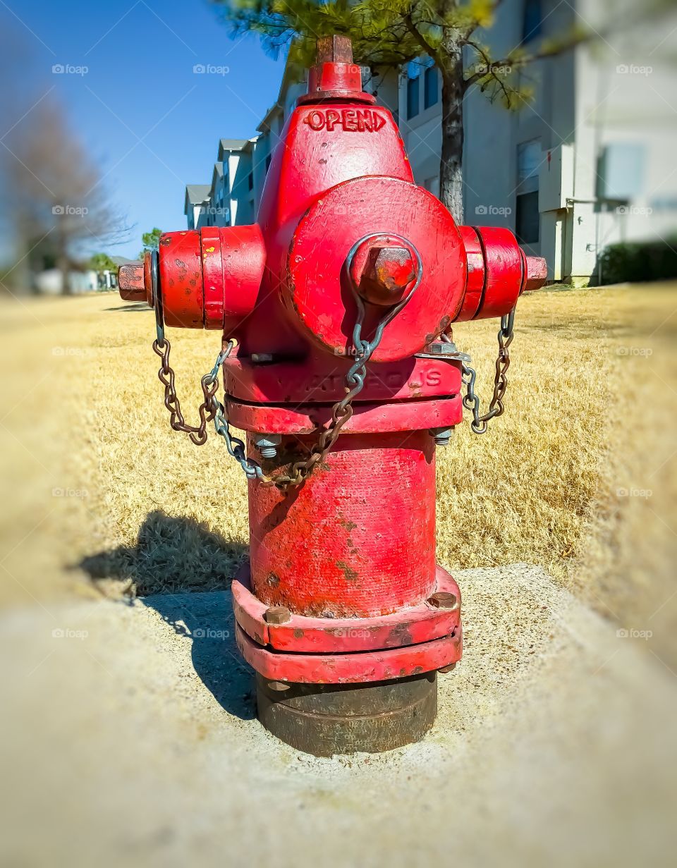 Saw this beautiful red fire hydrant on my jog this morning. 