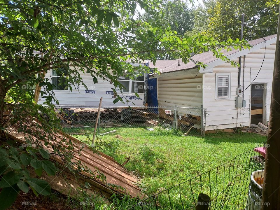 getting close for this old house to be moved the owner has waited two years for the movers.
