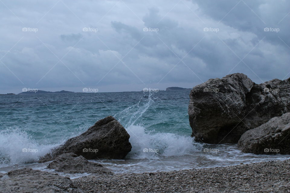 Scenic view of sea against sky