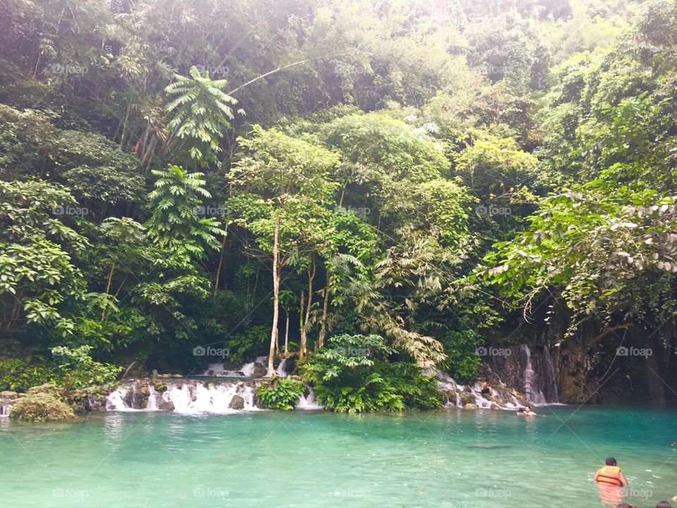 Beautiful falls at Kawasan, Badian Cebu.