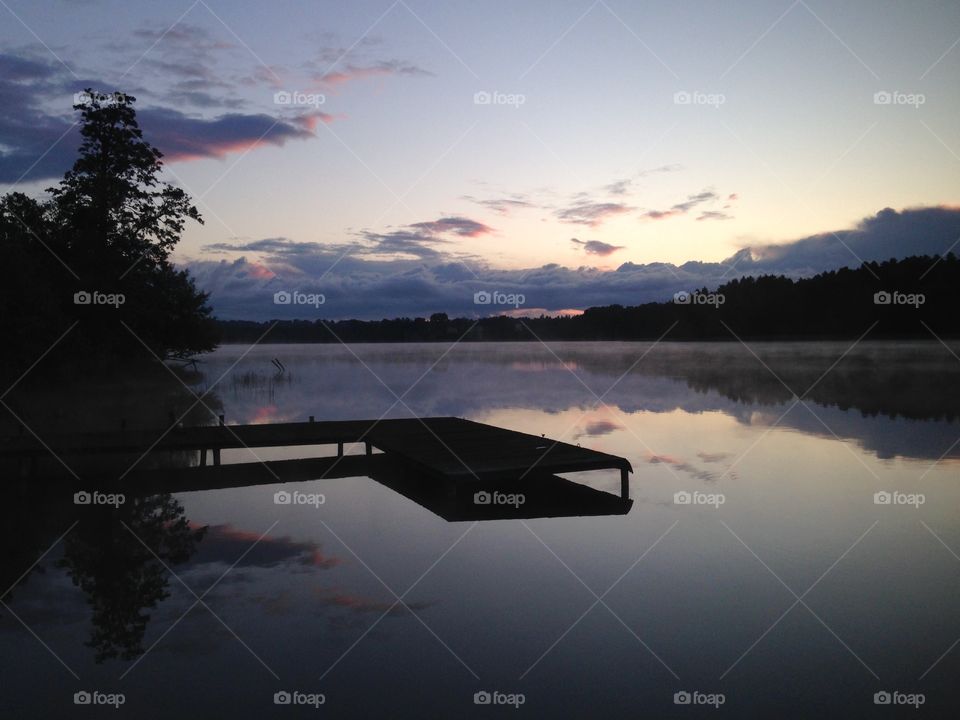 Lake, Reflection, Water, No Person, Dawn