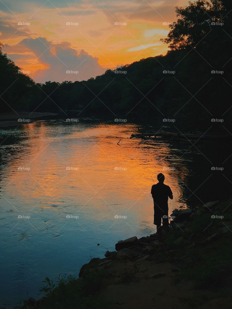 A man by a river