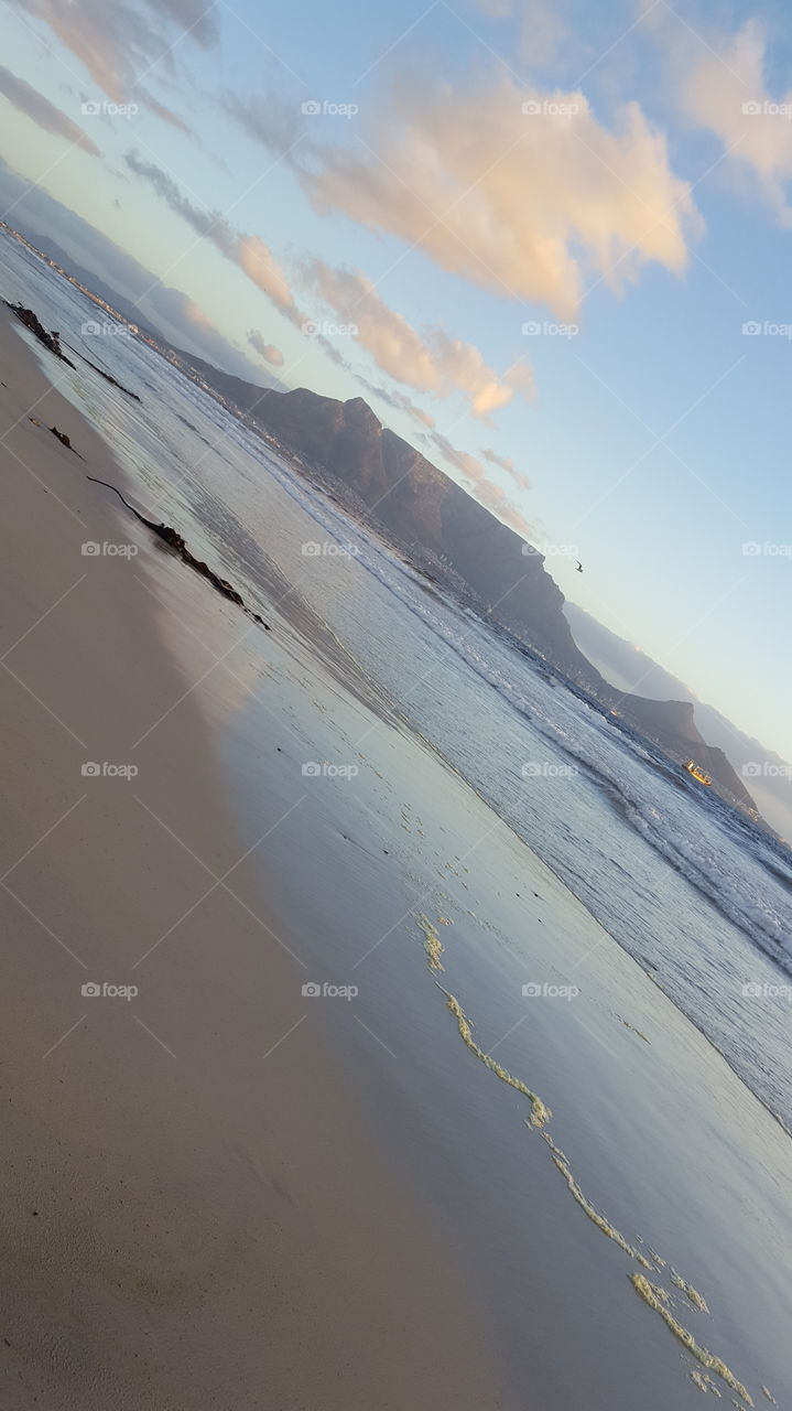 Table Mountain from Sunset Beac