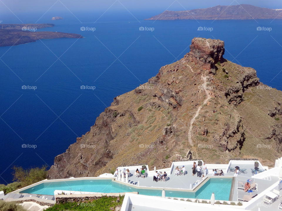 view of Santorini