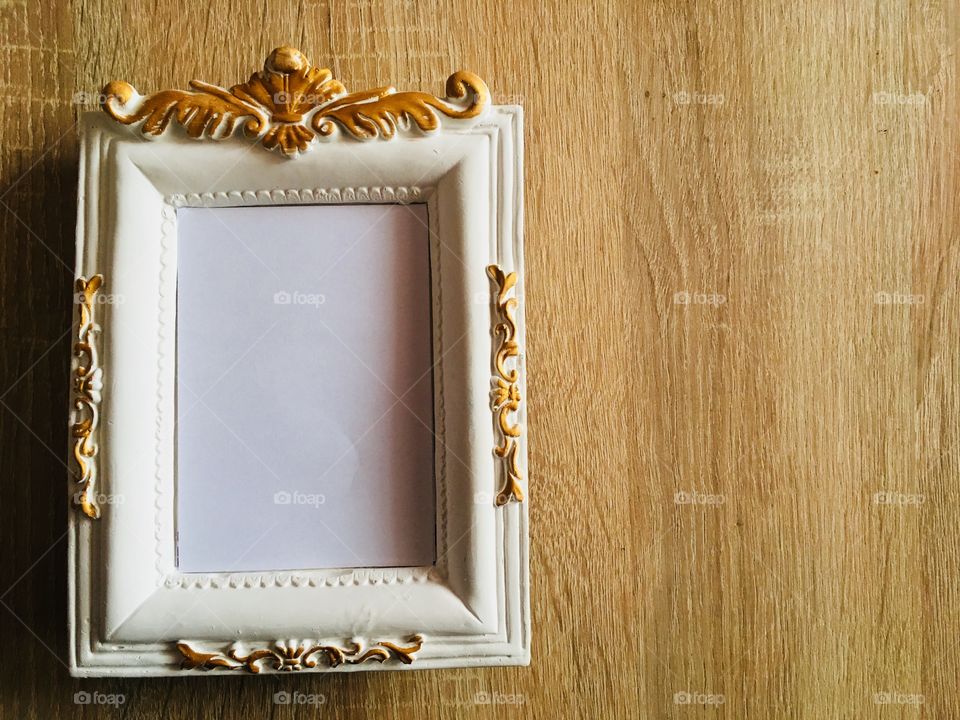 Blank photo frame