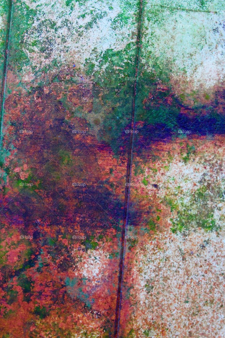 Rust on metal siding