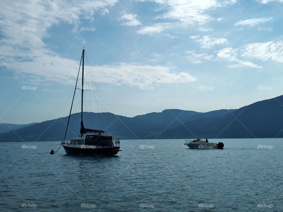 Schöne Stimmung am Attersee